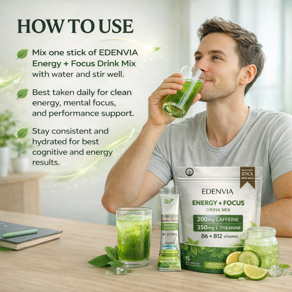 Energy and Focus Drink Cucumber Lime