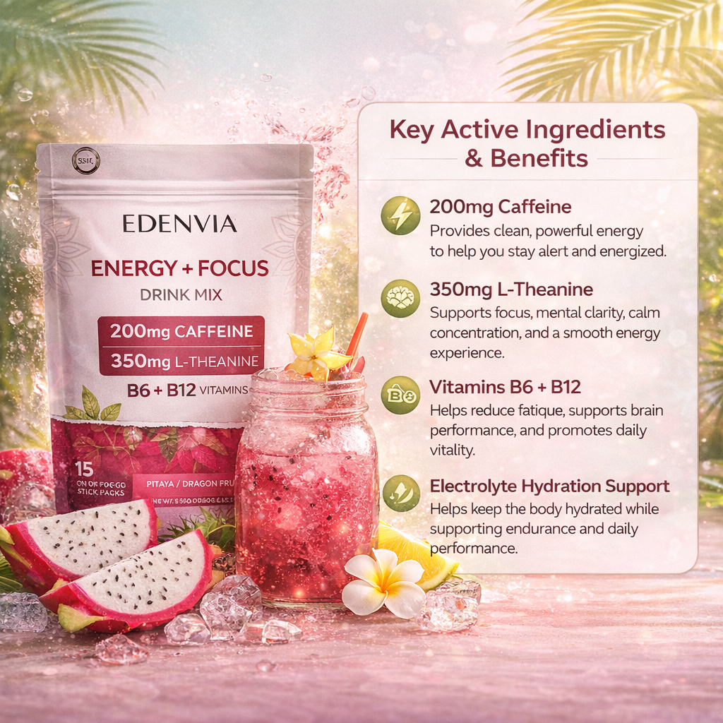 Energy and Focus Drink Pitaya