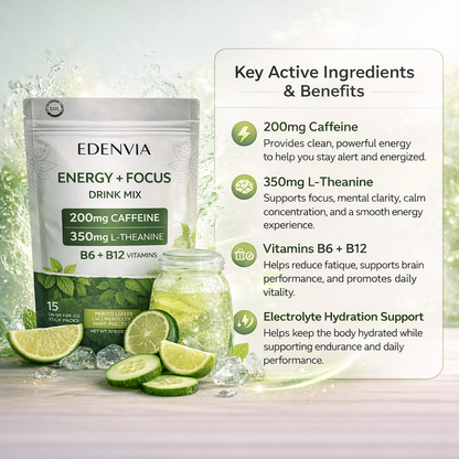 Energy and Focus Drink Cucumber Lime